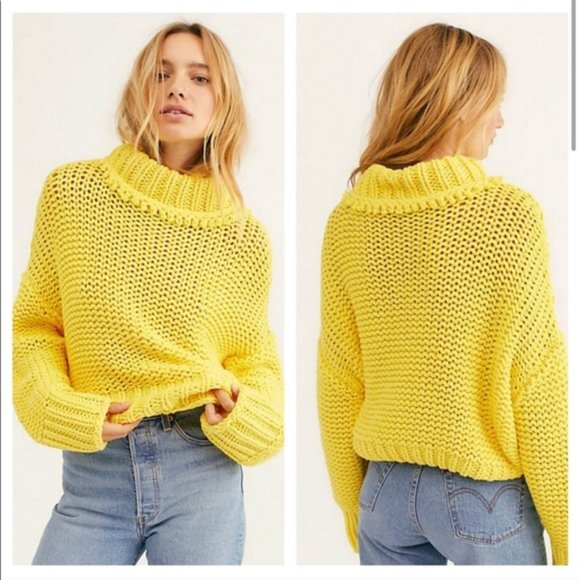 Free People Sweaters - Free People- My Only Sunshine- Yellow- XS